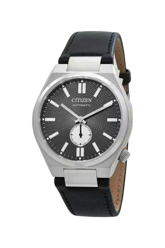 Tsuyosa Small Second Leather Strap Grey Dial Automatic NK5010-01H Men's Watch