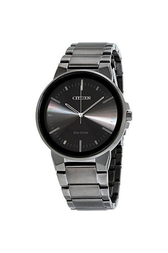 Eco-Drive Axiom Men's Grey ION Plated Steel Watch BJ6517-52E