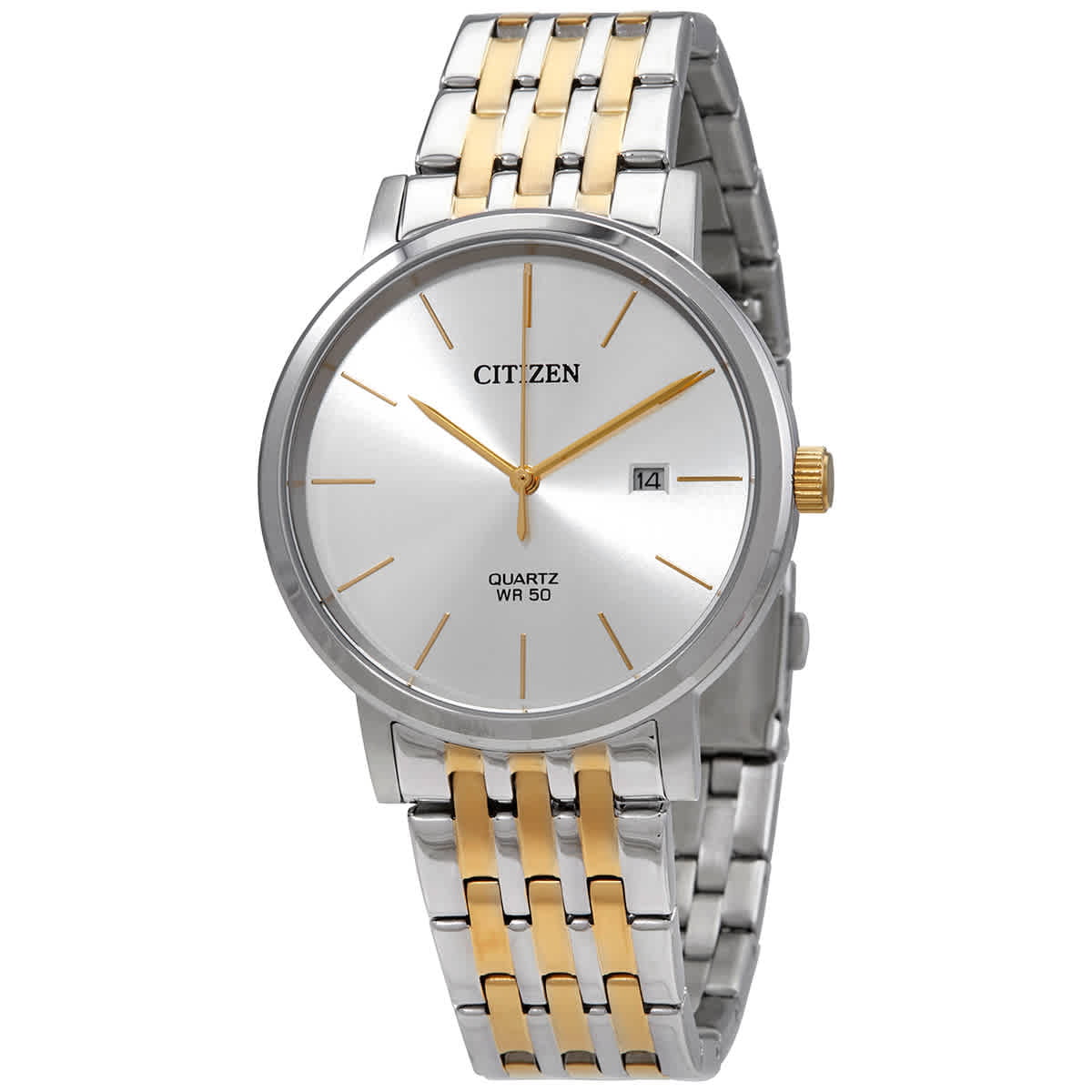 Citizen BI5074-56A Two Tone Stainless Steel Silver Dial Men\'s Quartz Watch