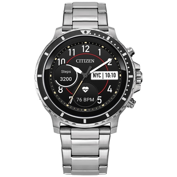 Citizen CZ Smart HR Heart Rate Stainless Steel Smartwatch MX0008-56X, Powered by Wear OS
