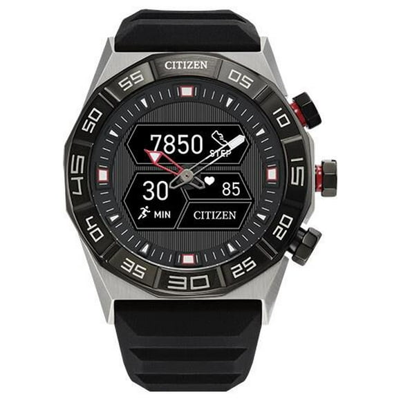 Citizen CZ Smartwatch with YouQ wellness app featuring IBM Watson AI and NASA research, customizable display, Bluetooth, HR, Activity Tracker, 18-day battery life, iPhone and Android Compatible