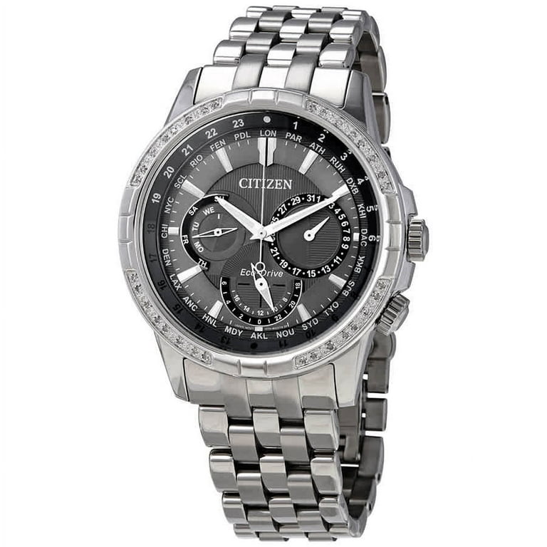 Citizen Calendrier World Time Grey Dial Men's Watch BU2080