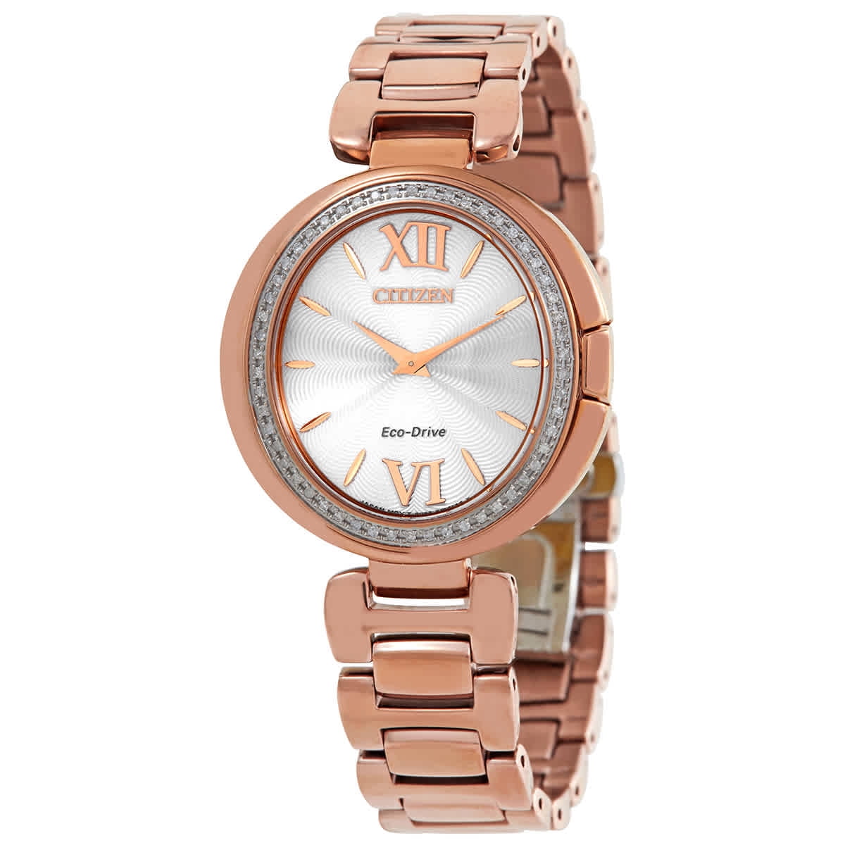 NEW! CITIZEN CAPELLA DIAMOND SILVER DIAL LADIES 34 Citizen Eco-Drive Women main image 3