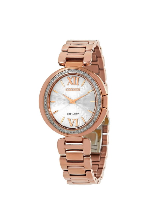 Capella Diamond Silver Dial Ladies Watch EX1503-54A