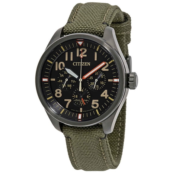 Citizen Eco-Drive Chandler Multifunction Black Dial Men's Watch BU2055 ...