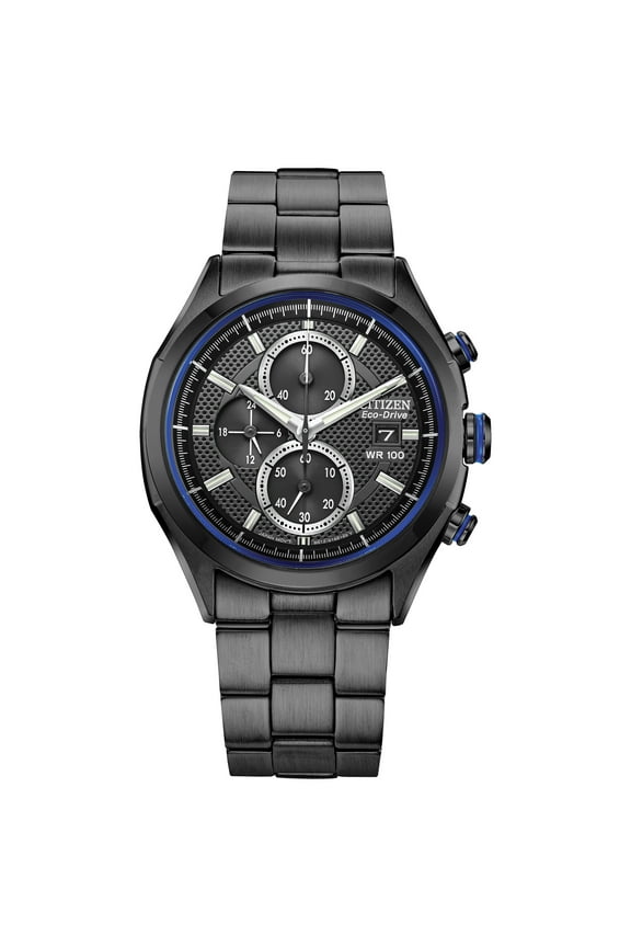 Chronograph Eco-Drive Black Dial Men's Watch CA0438-52E