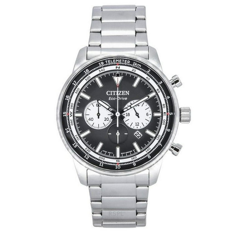 Citizen Chronograph Eco-Drive Men's Quartz Black Dial Watch CA4500