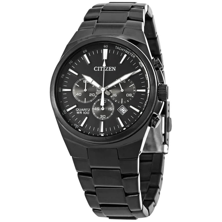 人気便利グッズ Citizen Chronograph Quartz Black Dial Men's Watch AN8175-55E その他