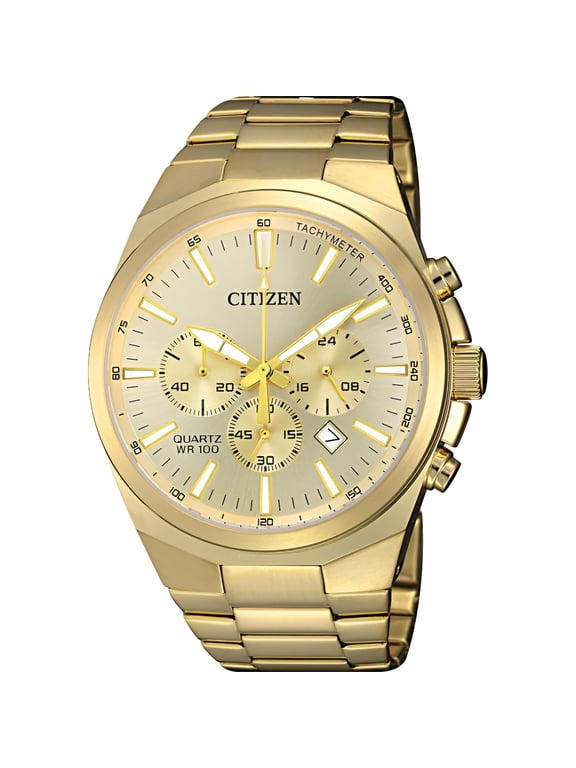 Chronograph Quartz Gold Dial Men's Watch AN8172-53P