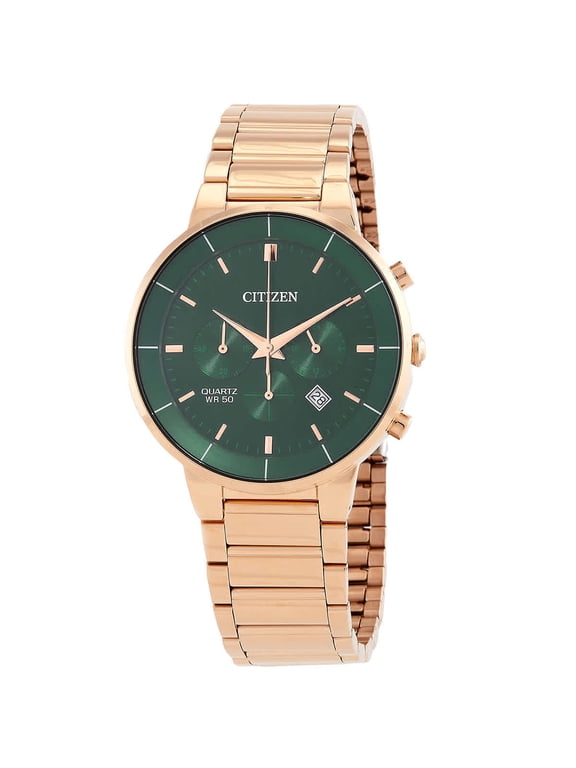 Chronograph Quartz Green Dial Men's Watch AN8223-54X