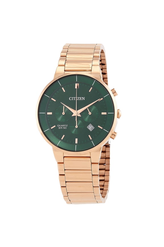 Chronograph Quartz Green Dial Men's Watch AN8223-54X