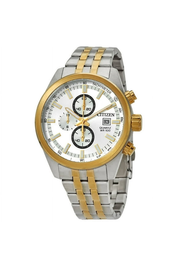 Chronograph Quartz Silver Dial Two-tone Men's Watch AN3624-51A