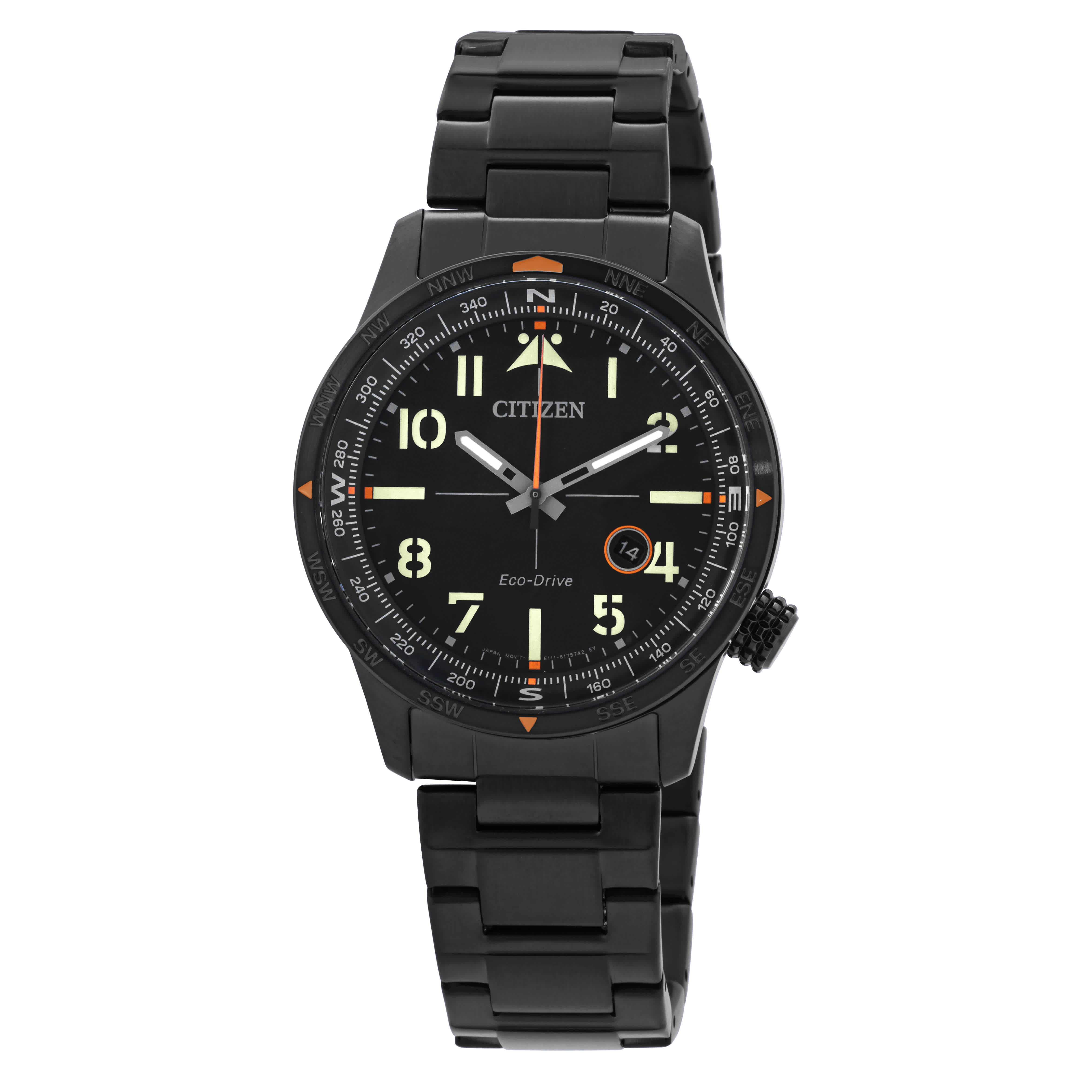 Eco Drive Citizen Core Black Dial Men s Watch BM7555 83E with Scratch Resistant Mineral Crystal Walmart
