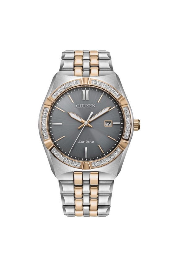 Men's Eco-drive Grey Dial Watch - BM7646-55H