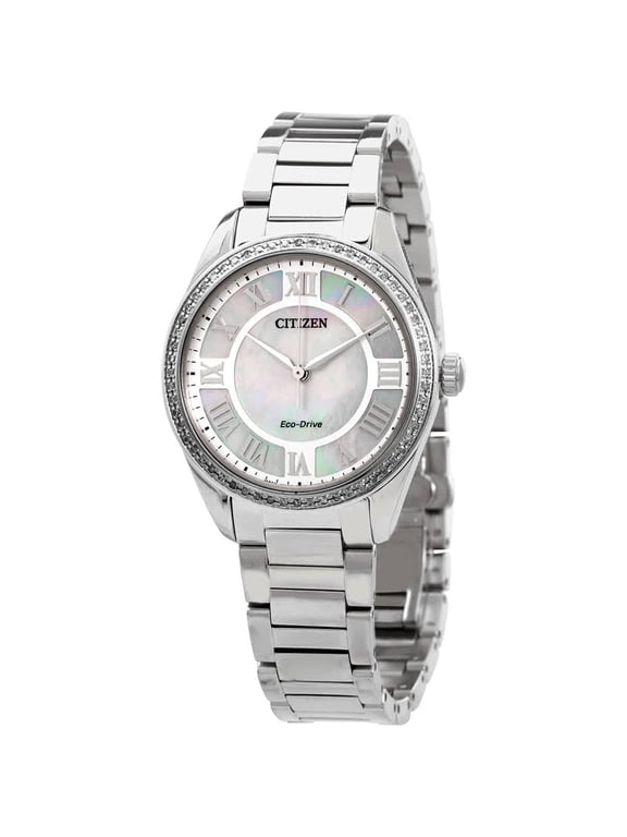 Diamond Mother of Pearl Dial Ladies Watch EM0880-54D