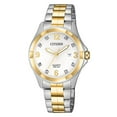 thumbnail image 1 of Citizen EU6084-57A Women's Quartz Two Tone Steel Crystal Watch, 1 of 2