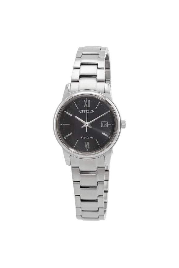 Eco-Drive Black Dial Ladies Watch EW2318-73E