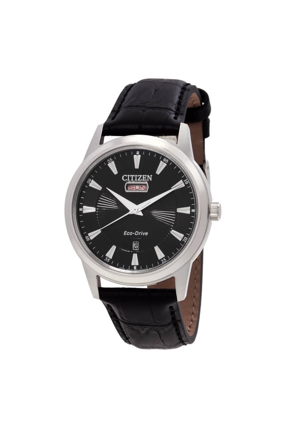 Eco-Drive Black Dial Men's Watch AW0100-27E