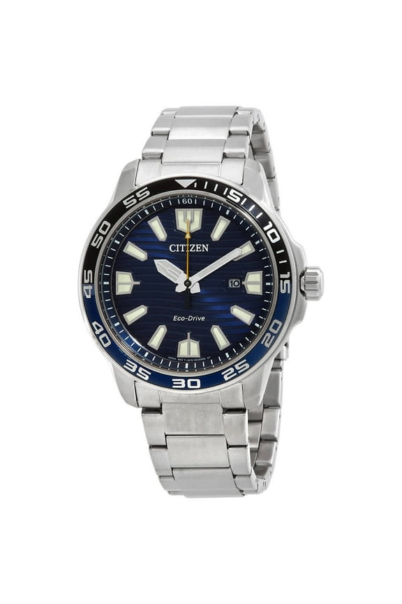 Eco-Drive Blue Dial Men's Watch AW1525-81L