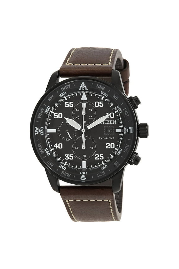Eco-Drive Chronograph Black Dial Men's Watch CA0695-17E