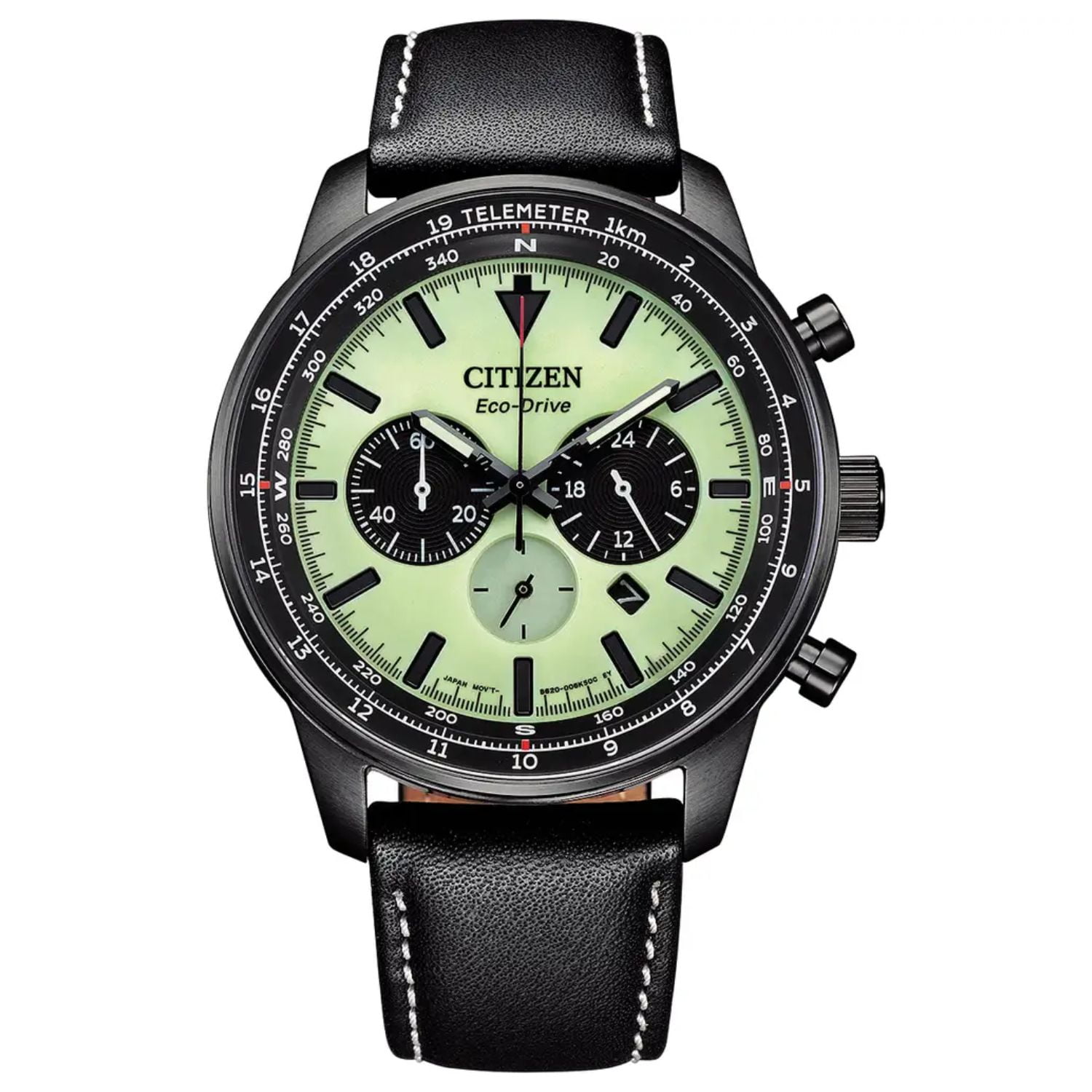 (No 0901-5) ANIMATO 27インチ グリーン Citizen-Eco-Drive-Chronograph-