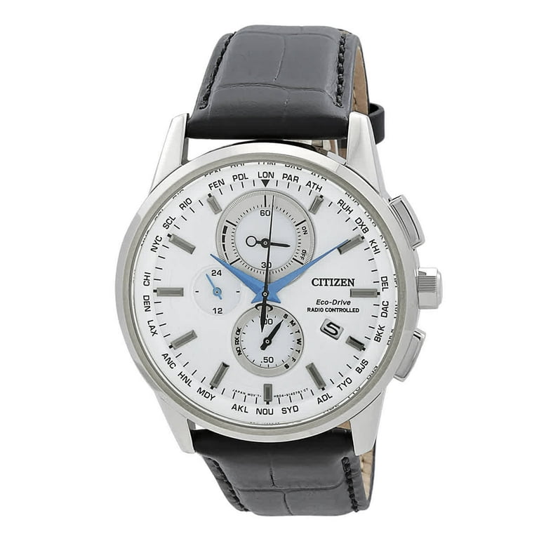 wccf 優白 MF ① Citizen Eco-Drive Men's Watch, Chronograph White Dial, AT8110-11A