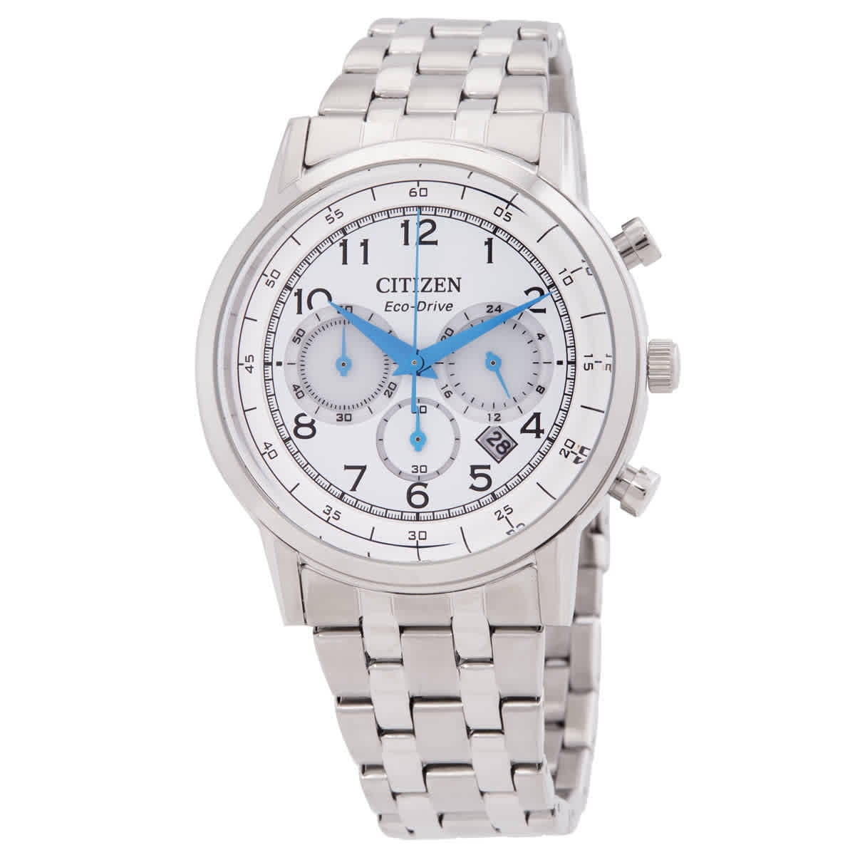 CITIZEN Eco-Drive Chronograph White Dial Men's Watch CA4630-53A