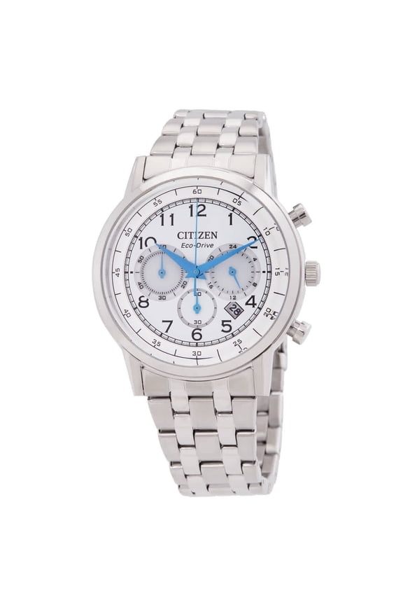 Eco-Drive Chronograph White Dial Men's Watch CA4630-53A