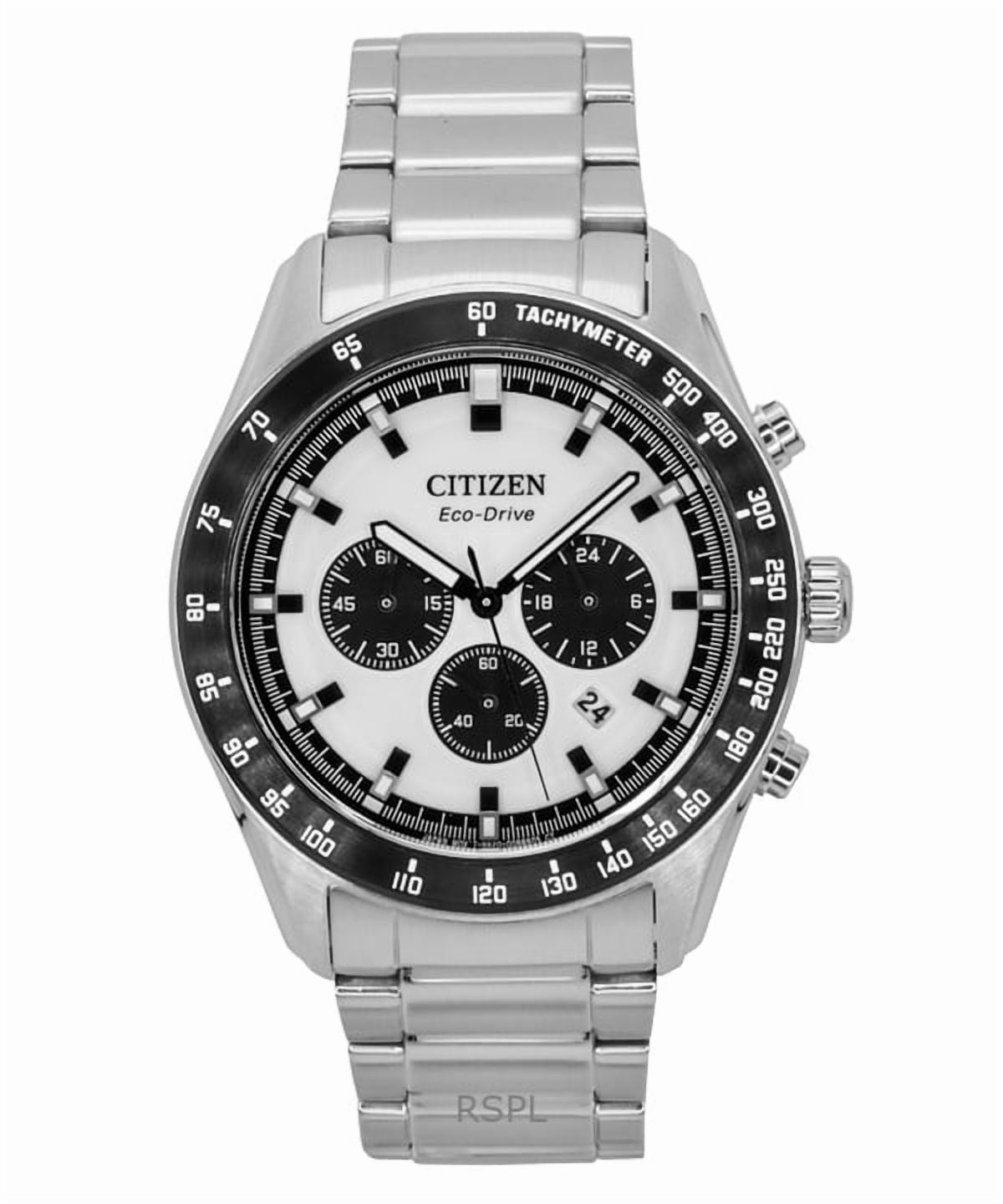 Citizen Eco-Drive Chronograph White Dial Men's Watch CA4674-58A
