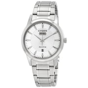 Citizen Eco-Drive Eco-Drive Silver-tone Dial Stainless Steel Mens Watch AW0100-86A