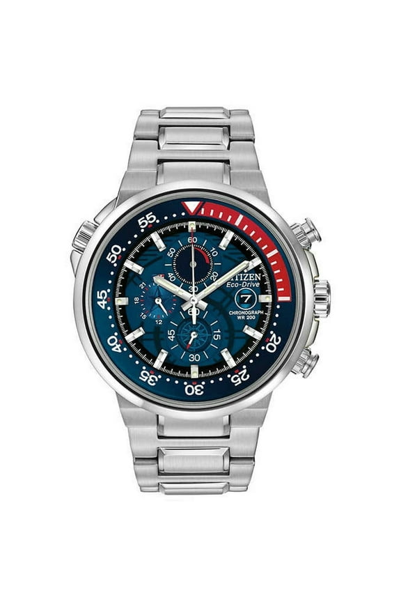 Eco-Drive Endeavor Stainless Steel Men's Chronograph Watch