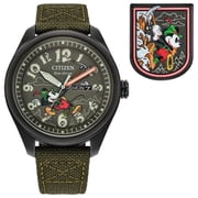 Citizen Eco-Drive Mens Disney Alpine Mickey Mouse Strap Boxed Set Watch with Pin - AW0148-47W