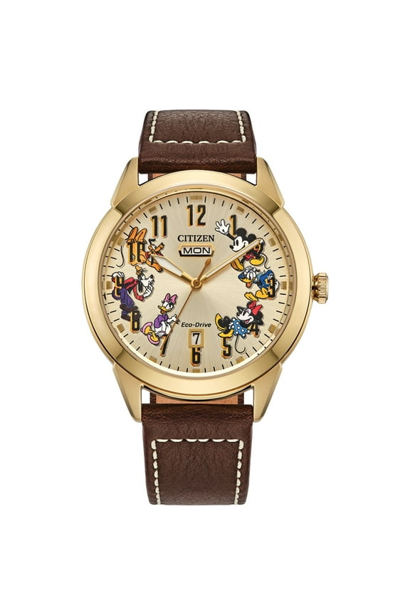 Eco-Drive Men's Disney Donald Duck and Crew Strap Watch - AW0093-04W