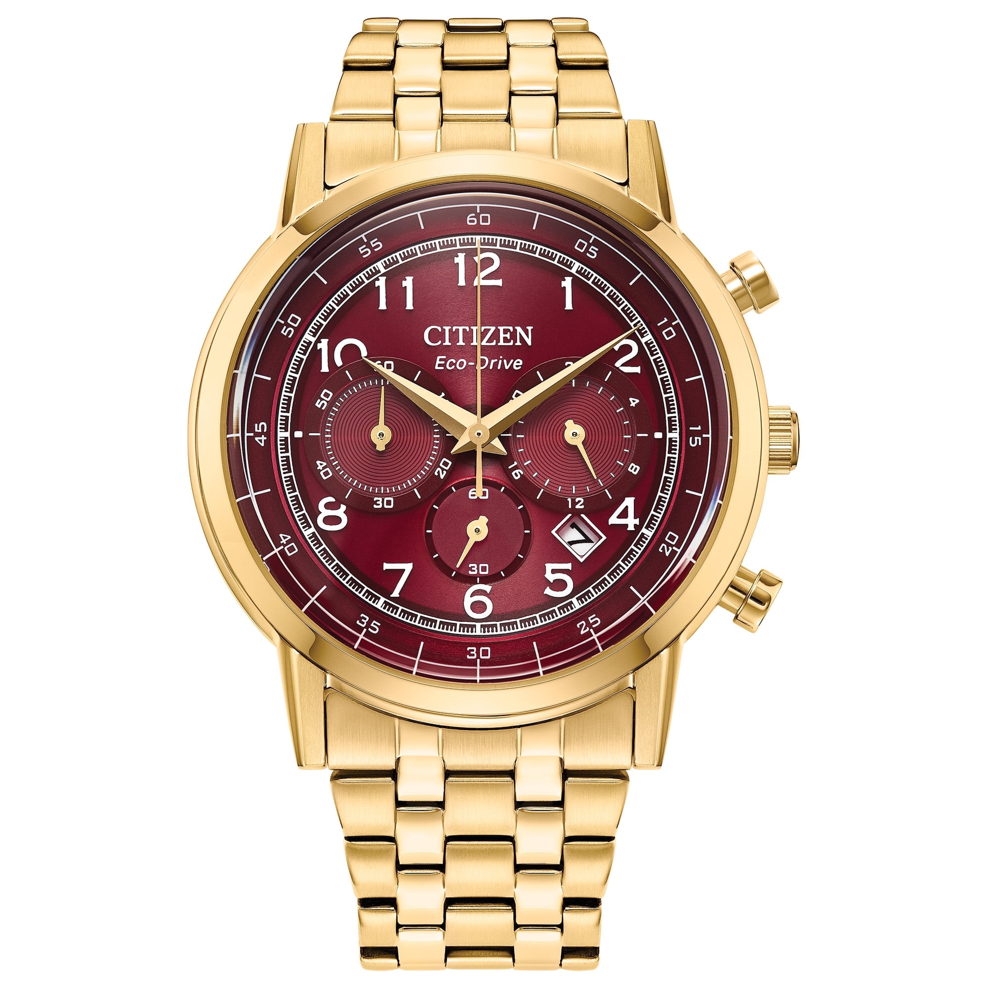 Citizen Eco-Drive Men's Gold-Tone Stainless Steel Chronograph