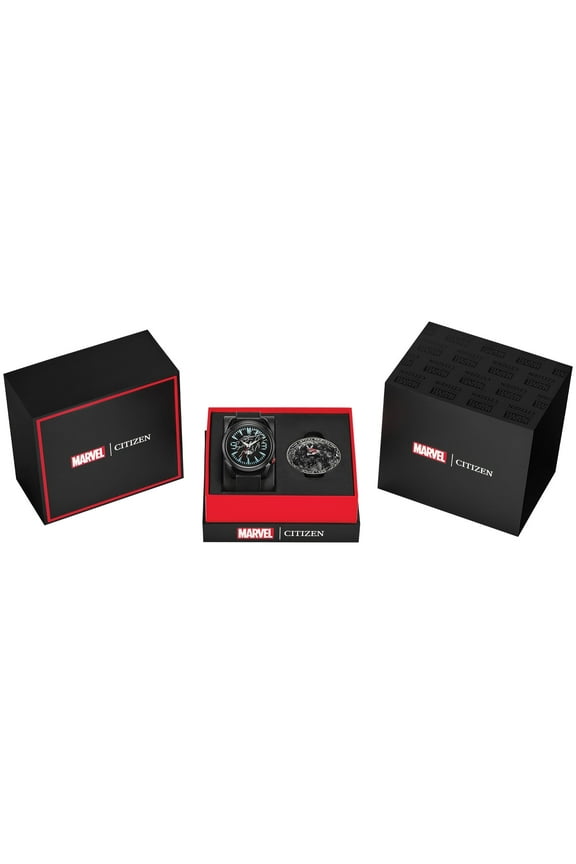 Eco-Drive Men's Marvel Venom Watch Set with Pin - AW2065-41W