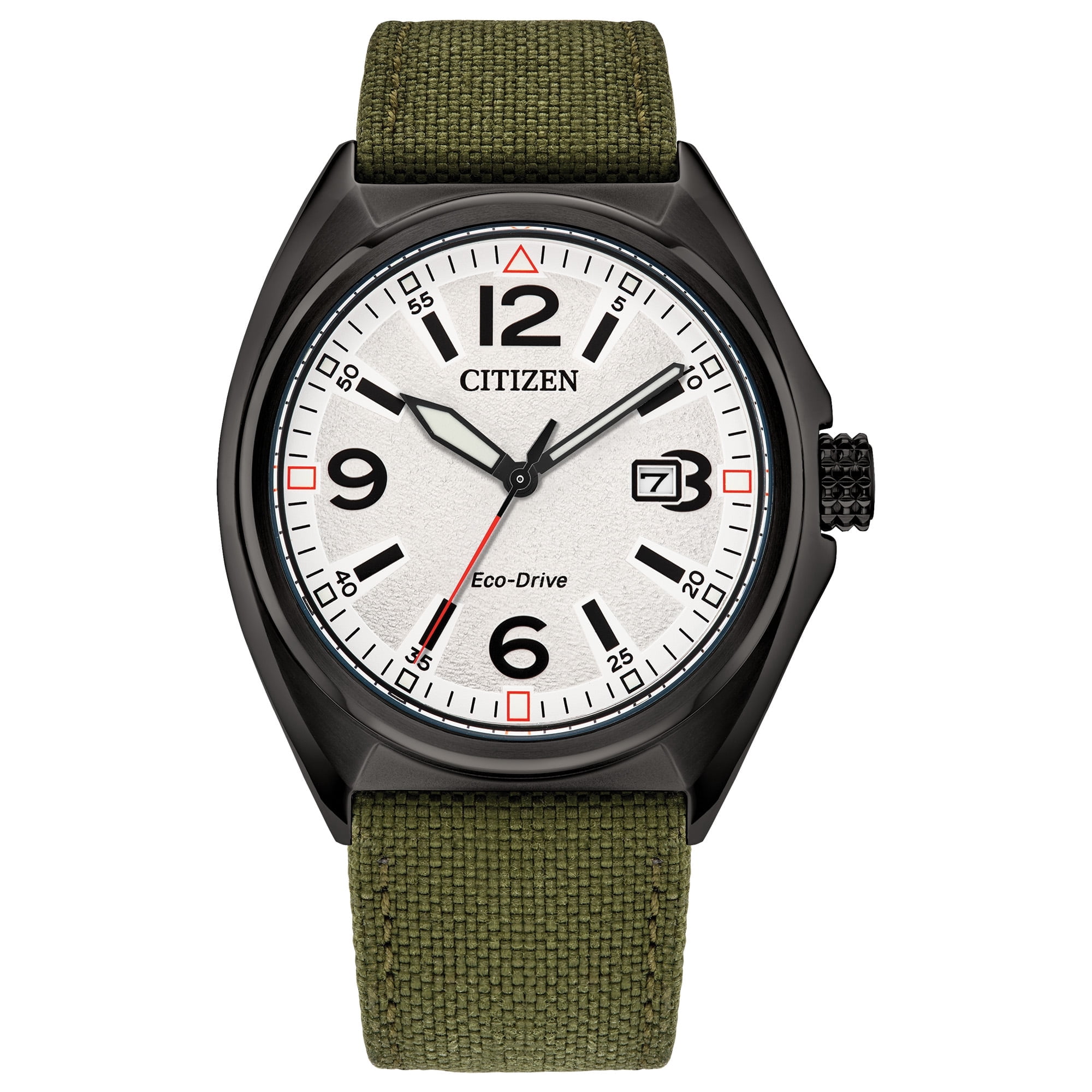 Citizen Eco-Drive Men's Military Style Green Strap Watch - AW1575