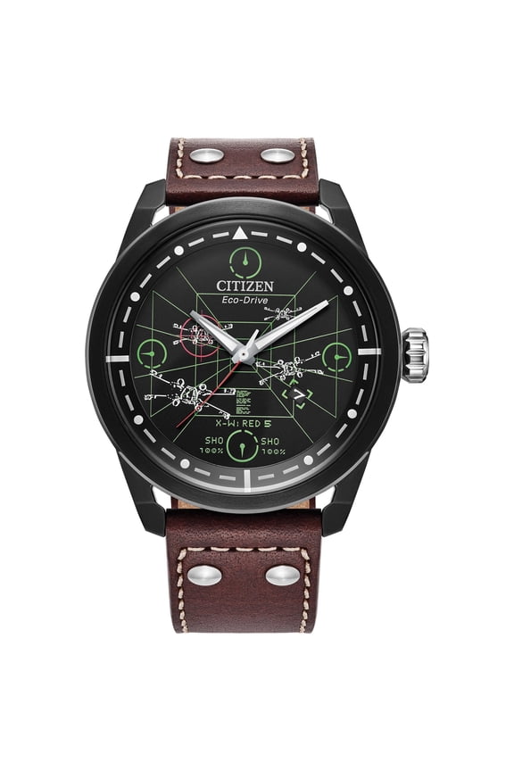 Eco-Drive Men's Star Wars X-Wing and TIE Fighter Watch - AW1738-05W