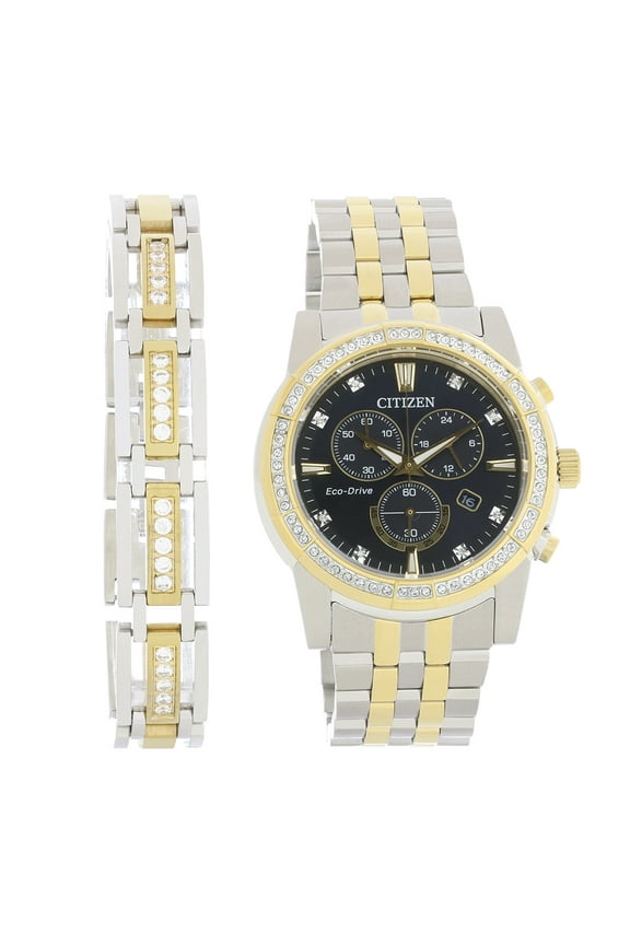 Eco-Drive Men's Two-Tone Stainless Steel Watch AT2454-65E