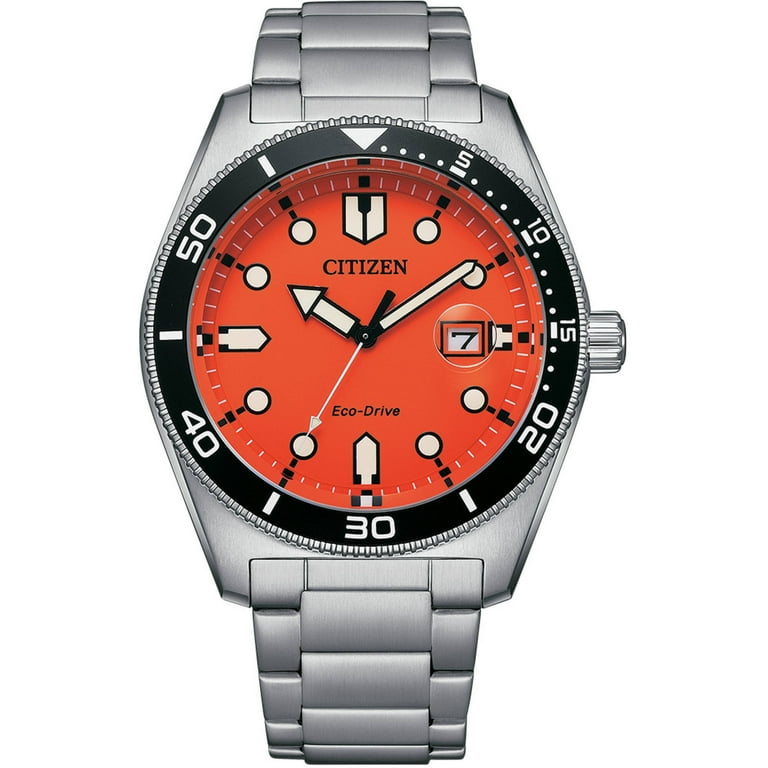 Citizen Eco-Drive Orange Dial Men's Watch AW1760-81X Citizen Eco-Drive Orange Dial Men's Watch AW1760-81X