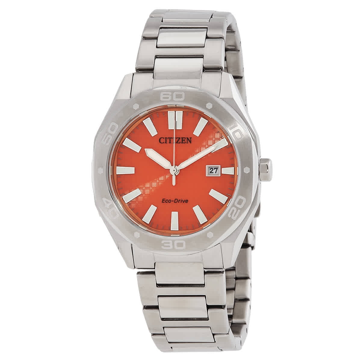 Citizen Eco-Drive Orange Dial Men's Watch BM7630-80Z - Walmart.com