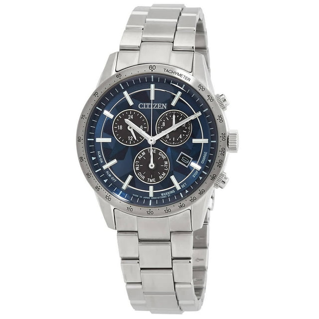 Citizen Eco-Drive Perpetual Chronograph Blue Dial Men's Watch BL5590 ...