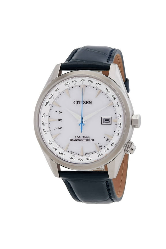 Eco-Drive Perpetual World Time Silver Dial Watch CB0270-10A