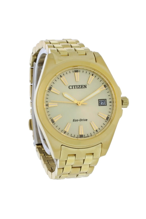 Eco-Drive Peyten Women's Gold Tone Champagne Dial Watch EO1222-50P