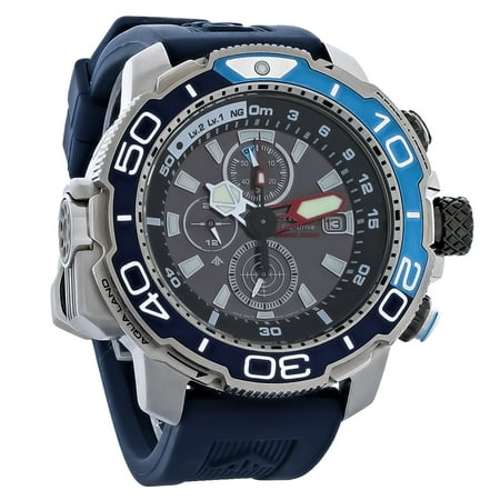 Citizen Eco-Drive Promaster Aqualand Mens Chronograph Stainless Watch BJ2169-08E