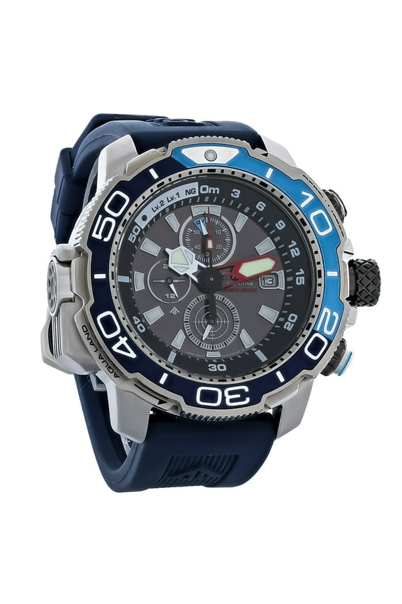 Eco-Drive Promaster Aqualand Mens Chronograph Stainless Watch BJ2169-08E