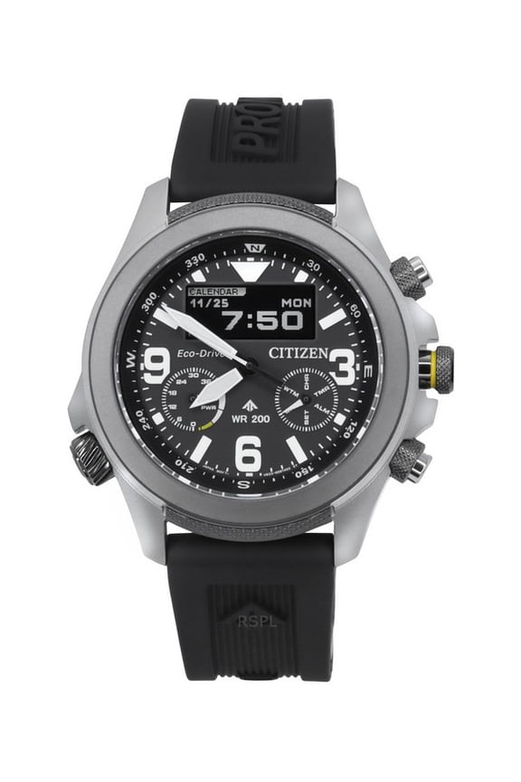 Promaster Land 35th Anniversary Chronograph Black Dial Eco-Drive JV1007-07E 200M Men's Watch