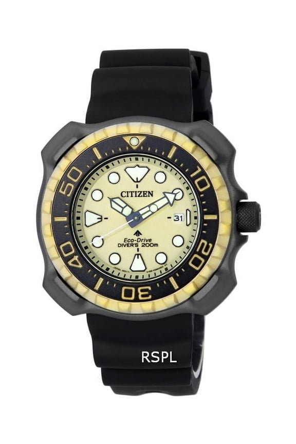 Eco-Drive Promaster Marine Gold Dial Men's Watch BN0226-10P