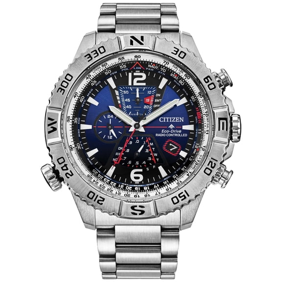 Citizen Promaster Navihawk A-T Chronograph Blue Dial Men's Watch AT8220-55L