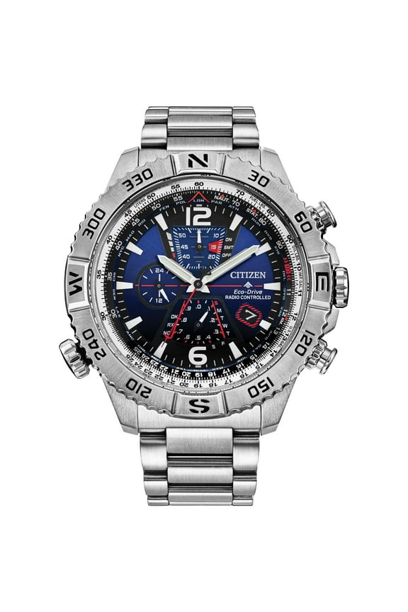 Citizen Promaster Navihawk A-T Chronograph Blue Dial Men's Watch AT8220-55L