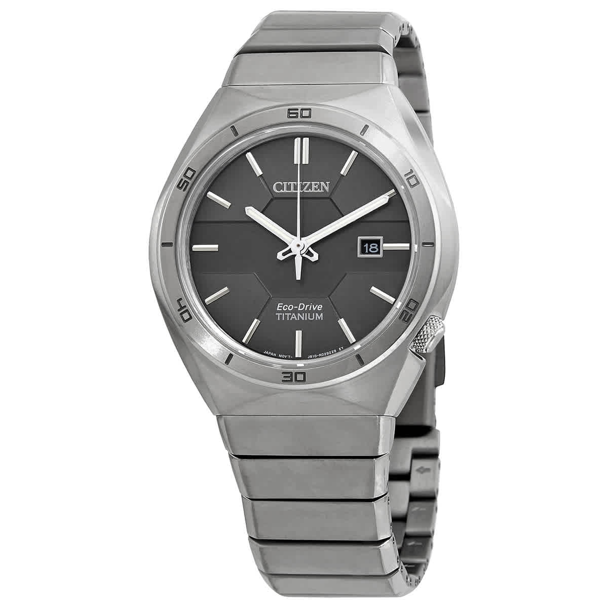 Orologio Citizen Uomo Eco-Drive In Super Titanio - Modello AW1660-51H, Vetro Zaffiro, Quadrante Nero - 3